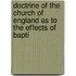 Doctrine of the Church of England As to the Effects of Bapti