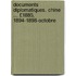Documents Diplomatiques. Chine ... £1885, 1894-1898-Octobre