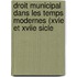 Droit Municipal Dans Les Temps Modernes (Xvie Et Xviie Sicle