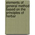 Elements of General Method Based on the Principles of Herbar