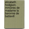 Elizabeth Hodgson. Mmoires de Madame La Baronne de Battevill by Leprince de Beaumont