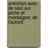 Entretien Avec de Saci Sur Pictte Et Montaigne; de L'Autorit