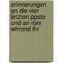 Erinnerungen An Die Vier Letzten Ppste Und An Rom Whrend Ihr