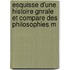 Esquisse D'Une Histoire Gnrale Et Compare Des Philosophies M
