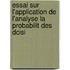 Essai Sur L'Application de L'Analyse La Probabilit Des Dcisi