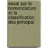 Essai Sur La Nomenclature Et La Classification Des Principal