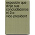 Exposicin Que Dirije Sus Conciudadanos El 2.O Vice-President