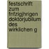 Festschrift Zum Fnfzigjhrigen Doktorjubilum Des Wirklichen G