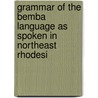 Grammar of the Bemba Language as Spoken in Northeast Rhodesi door Schoeffer