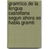 Gramtica de La Lengua Castellana Segun Ahora Se Habla Gramti