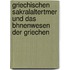 Griechischen Sakralaltertmer Und Das Bhnenwesen Der Griechen