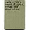 Guide to Writing Empirical Papers, Theses, and Dissertations door Prof G. David Garson