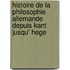 Histoire de La Philosophie Allemande Depuis Kant Jusqu' Hege