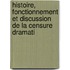 Histoire, Fonctionnement Et Discussion de La Censure Dramati