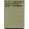 Historical Discourse in Commemoration of the Two-Hundredth A by Nathaniel Bouton