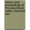 History and Proceedings of the Pocumtuck Valley Memorial Ass door Association Pocumtuck Valle