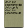 Ideen Zur Geschichte Der Philosophie Ideen Zur Geschichte De door Friedrich August Carus