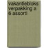 Vakantiebloks verpakking a 6 assorti