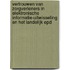 Vertrouwen van zorgverleners in elektronische informatie-uitwisseling en het landelijk EPD