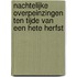 Nachtelijke overpeinzingen ten tijde van een hete herfst