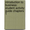 Introduction to Business: Student Activity Guide Chapters 1 door Vivienne Brown