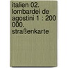 Italien 02. Lombardei de Agostini 1 : 200 000. Straßenkarte door Onbekend