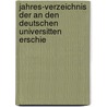 Jahres-Verzeichnis Der an Den Deutschen Universitten Erschie door Preussische Staatsbibliothek