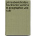 Jahresbericht Des Frankfurter Vereins Fr Geographie Und Stat