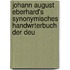 Johann August Eberhard's Synonymisches Handwrterbuch Der Deu