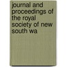 Journal and Proceedings of the Royal Society of New South Wa door Wales Royal Society O