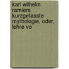 Karl Wilhelm Ramlers Kurzgefasste Mythologie, Oder, Lehre Vo door Karl Wilhelm Ramler