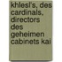 Khlesl's, Des Cardinals, Directors Des Geheimen Cabinets Kai