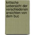 Kritische Uebersicht Der Verschiedenen Ansichten Von Dem Buc