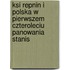 Ksi Repnin I Polska W Pierwszem Czteroleciu Panowania Stanis