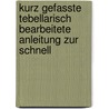 Kurz Gefasste Tebellarisch Bearbeitete Anleitung Zur Schnell by Rudolph Alois Fröhlich