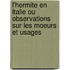 L'Hermite En Italie Ou Observations Sur Les Moeurs Et Usages