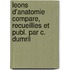 Leons D'Anatomie Compare, Recueillies Et Publ. Par C. Dumril