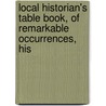 Local Historian's Table Book, of Remarkable Occurrences, His door Moses Aaron Richardson