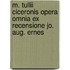 M. Tullii Ciceronis Opera Omnia Ex Recensione Jo. Aug. Ernes