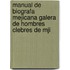 Manual de Biografa Mejicana Galera de Hombres Clebres de Mji