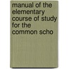 Manual of the Elementary Course of Study for the Common Scho door Instruction Wisconsin. Dept