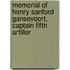 Memorial of Henry Sanford Gansevoort, Captain Fifth Artiller