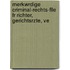 Merkwrdige Criminal-Rechts-Flle Fr Richter, Gerichtsrzte, Ve