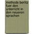 Methode Berlitz Fuer Den Unterricht in Den Neueren Sprachen