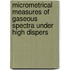 Micrometrical Measures of Gaseous Spectra Under High Dispers