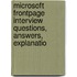 Microsoft Frontpage Interview Questions, Answers, Explanatio