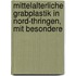 Mittelalterliche Grabplastik in Nord-Thringen, Mit Besondere