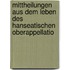 Mittheilungen Aus Dem Leben Des Hanseatischen Oberappellatio