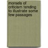 Morsels of Criticism Tending to Illustrate Some Few Passages