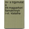 Nv- S Trgymutat A Trk-magyarkori Llamokmnytr I-vii. Kteteihe by Ron Szildy